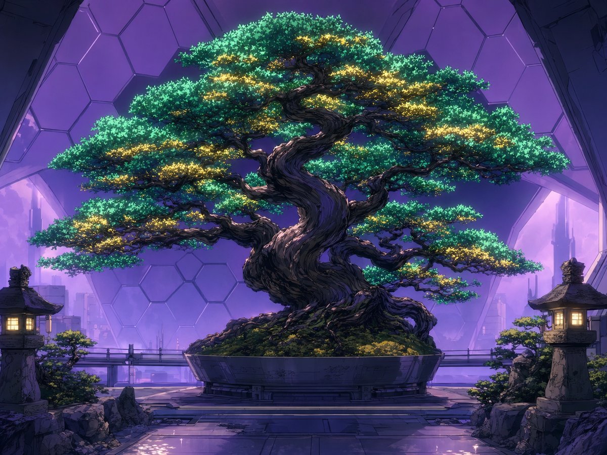 黑丝古树盆景视频